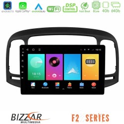 Bizzar F2 Series 8Core Android16 4+64GB Hyundai Accent 2006-2011 Navigation Multimedia Tablet 9" Bizzar F2 Series 8Core Android16 4+64GB Hyundai Accent 2006-2011 Navigation Multimedia Tablet 9"