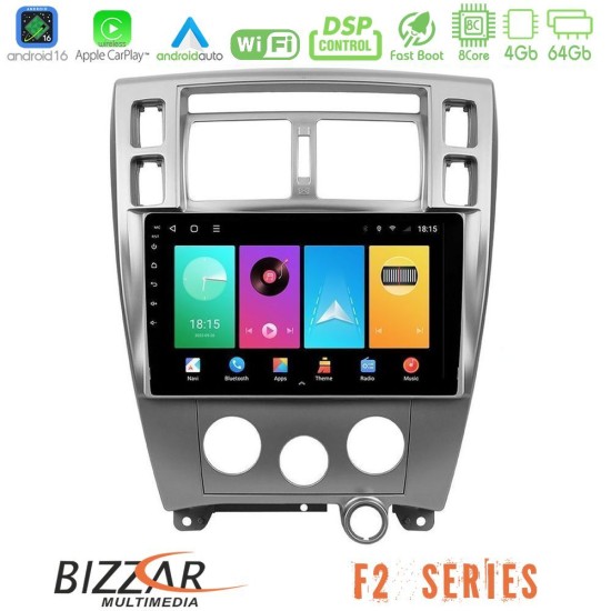 Bizzar F2 Series 8Core Android16 4+64GB  Hyundai Tucson Navigation Multimedia Tablet 10"