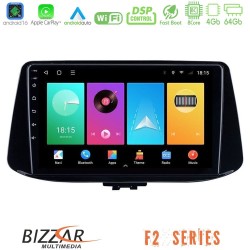 Bizzar F2 Series 8Core Android16 4+64GB  Hyundai i30 Navigation Multimedia Tablet 9"