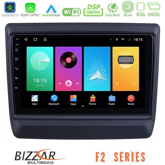Bizzar F2 Series 8Core Android16 4+64GB  Isuzu D-MAX 2020-2023 Navigation Multimedia Tablet 9"