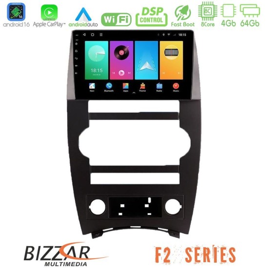 Bizzar F2 Series 8Core Android16 4+64GB  Jeep Commander 2007-2008 Navigation Multimedia Tablet 9"