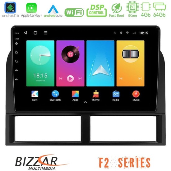 Bizzar F2 Series 8Core Android16 4+64GB  Jeep Grand Cherokee 1999-2004 Navigation Multimedia Tablet 9"