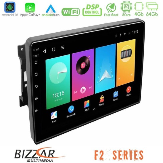 Bizzar F2 Series 8Core Android16 4+64GB  Chrysler / Dodge / Jeep Navigation Multimedia Tablet 10"