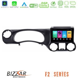Bizzar F2 Series 8Core Android16 4+64GB  Jeep Wrangler 2011-2014 Navigation Multimedia Tablet 10"