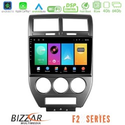 Bizzar F2 Series 8Core Android16 4+64GB  Jeep Compass/Patriot 2007-2008 Navigation Multimedia Tablet 10"