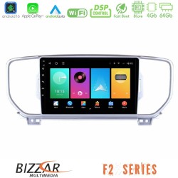 Bizzar F2 Series 8Core Android16 4+64GB  Kia Sportage 2016-2018 Navigation Multimedia Tablet 9"