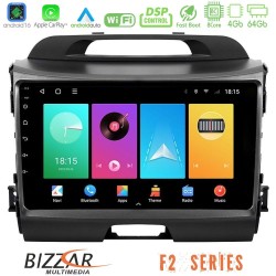 Bizzar F2 Series 8Core Android16 4+64GB  Kia Sportage Navigation Multimedia Tablet 9"