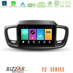 Bizzar F2 Series 8Core Android16 4+64GB  Kia Sorento 2018-2021 Navigation Multimedia Tablet 9"