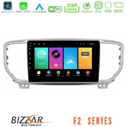 Bizzar F2 Series 8Core Android16 4+64GB  Kia Sportage 2018-2021 Navigation Multimedia Tablet 9"