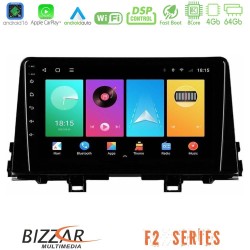 Bizzar F2 Series 8Core Android16 4+64GB  Kia Picanto 2017-2021 Navigation Multimedia Tablet 9"