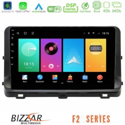 Bizzar F2 Series 8Core Android16 4+64GB  Kia Ceed 2018-2023 Navigation Multimedia Tablet 10"