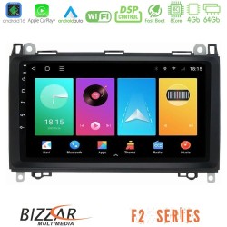 Bizzar F2 Series 8Core Android16 4+64GB  Mercedes A/B/Vito/Sprinter Class Navigation Multimedia Tablet 9"