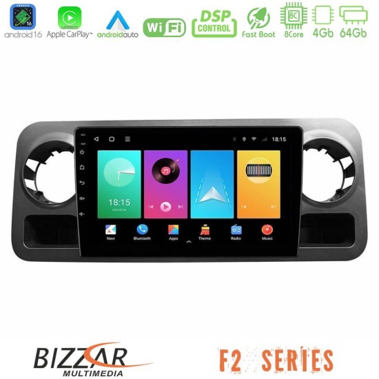 Bizzar F2 Series 8Core Android16 4+64GB  Mercedes Sprinter W907 Navigation Multimedia Tablet 10"