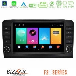 Bizzar F2 Series 8Core Android16 4+64GB  Mercedes ML/GL Class W164 2006-2011 Navigation Multimedia Tablet 9"    (OEM Look)
