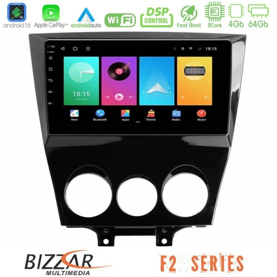 Bizzar F2 Series 8Core Android16 4+64GB  Mazda RX8 2008-2012 Navigation Multimedia Tablet 9"