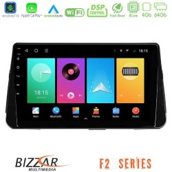 Bizzar F2 Series 8Core Android16 4+64GB  Nissan Micra K14 Navigation Multimedia Tablet 9"