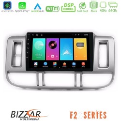 Bizzar F2 Series 8Core Android16 4+64GB  Nissan X-Trail (T30) 2000-2003 Navigation Multimedia Tablet 9"