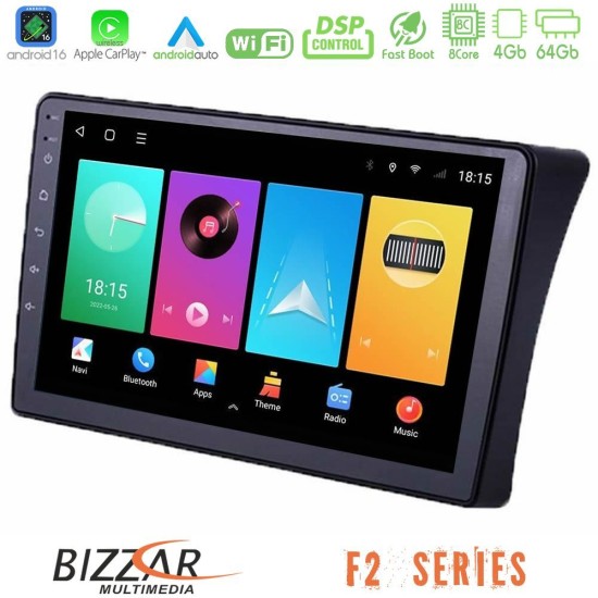 Bizzar F2 Series 8Core Android16 4+64GB  Nissan Navara D40 Navigation Multimedia Tablet 9"