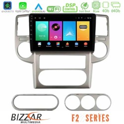 Bizzar F2 Series 8Core Android16 4+64GB  Nissan X-Trail 2003-2007 Navigation Multimedia Tablet 10"