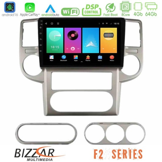 Bizzar F2 Series 8Core Android16 4+64GB  Nissan X-Trail 2003-2007 Navigation Multimedia Tablet 10"