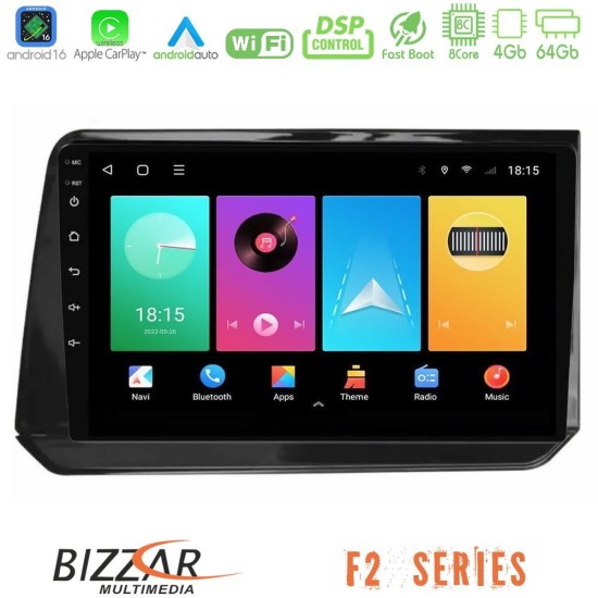 Bizzar F2 Series 8Core Android16 4+64GB Nissan Note 2021-2026 RHD Navigation Multimedia Tablet 10"