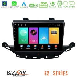 Bizzar F2 Series 8Core Android16 4+64GB  Opel Astra K 2015-2019 Navigation Multimedia Tablet 9"