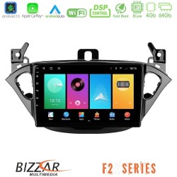 Bizzar F2 Series 8Core Android16 4+64GB  Opel Corsa E/Adam Navigation Multimedia Tablet 9"