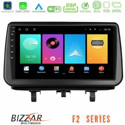 Bizzar F2 Series 8Core Android16 4+64GB  Opel Meriva B 2010-2017 Navigation Multimedia Tablet 9"