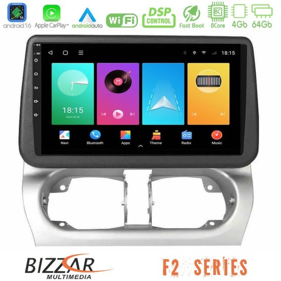 Bizzar F2 Series 8Core Android16 4+64GB  Opel Corsa C/Combo C Navigation Multimedia Tablet 9"