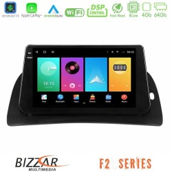 Bizzar F2 Series 8Core Android16 4+64GB  Renault Kangoo 2014-2018 Navigation Multimedia Tablet 9"