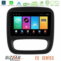 Bizzar F2 Series 8Core Android16 4+64GB  Renault/Nissan/Opel/Fiat Navigation Multimedia Tablet 9"
