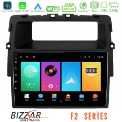 Bizzar F2 Series 8Core Android16 4+64GB  Renault/Nissan/Opel Navigation Multimedia Tablet 10"