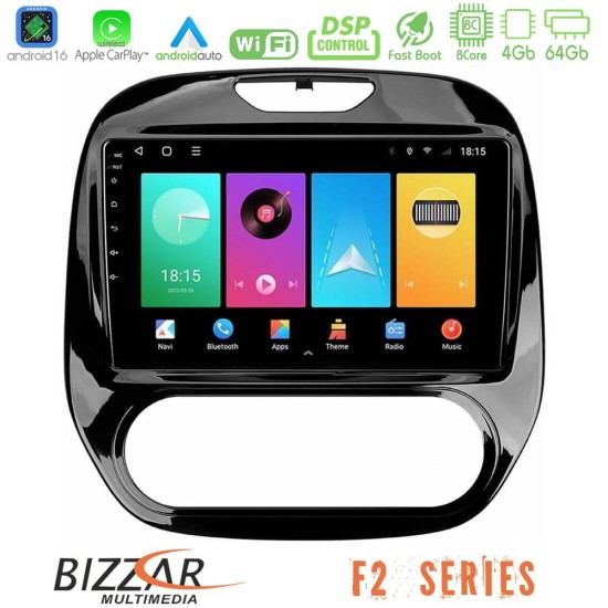 Bizzar F2 Series 8Core Android16 4+64GB Renault Captur 2013-2019 (Manual AC) Navigation Multimedia Tablet 9" Bizzar F2 Series 8Core Android16 4+64GB Renault Captur 2013-2019 (Manual AC) Navigation Multimedia Tablet 9"
