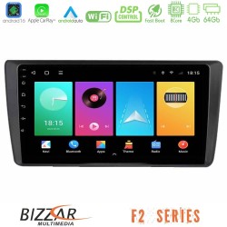 Bizzar F2 Series 8Core Android16 4+64GB  Skoda Octavia 2004-2012 Navigation Multimedia Tablet 9"