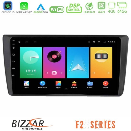 Bizzar F2 Series 8Core Android16 4+64GB Skoda Octavia 2004-2012 Navigation Multimedia Tablet 9" Bizzar F2 Series 8Core Android16 4+64GB Skoda Octavia 2004-2012 Navigation Multimedia Tablet 9"
