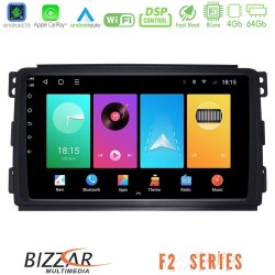 Bizzar F2 Series 8Core Android16 4+64GB  Smart 451 Navigation Multimedia Tablet 9"