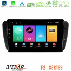 Bizzar F2 Series 8Core Android16 4+64GB  Seat Ibiza 2008-2012 Navigation Multimedia Tablet 9"