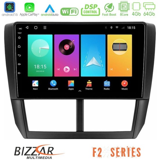 Bizzar F2 Series 8Core Android16 4+64GB Subaru Forester Navigation Multimedia Tablet 9" Bizzar F2 Series 8Core Android16 4+64GB Subaru Forester Navigation Multimedia Tablet 9"