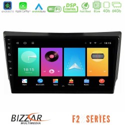 Bizzar F2 Series 8Core Android16 4+64GB Ssangyong Rexton 2002-2006 Navigation Multimedia Tablet 9"