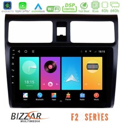 Bizzar F2 Series 8Core Android16 4+64GB  Suzuki Swift 2005-2010 Navigation Multimedia Tablet 10"