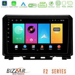 Bizzar F2 Series 8Core Android16 4+64GB  Suzuki Jimny 2018-2022 Navigation Multimedia Tablet 9"