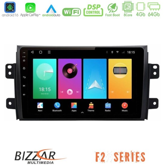 Bizzar F2 Series 8Core Android16 4+64GB Suzuki SX4 2006-2014 Fiat Sedici 2006-2014 Navigation Multimedia Tablet 9" Bizzar F2 Series 8Core Android16 4+64GB Suzuki SX4 2006-2014 Fiat Sedici 2006-2014 Navigation Multimedia Tablet 9"