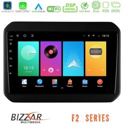 Bizzar F2 Series 8Core Android16 4+64GB  Suzuki Ignis Navigation Multimedia Tablet 9"