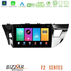 Bizzar F2 Series 8Core Android16 4+64GB  Toyota Corolla 2014-2016 Navigation Multimedia Tablet 9"