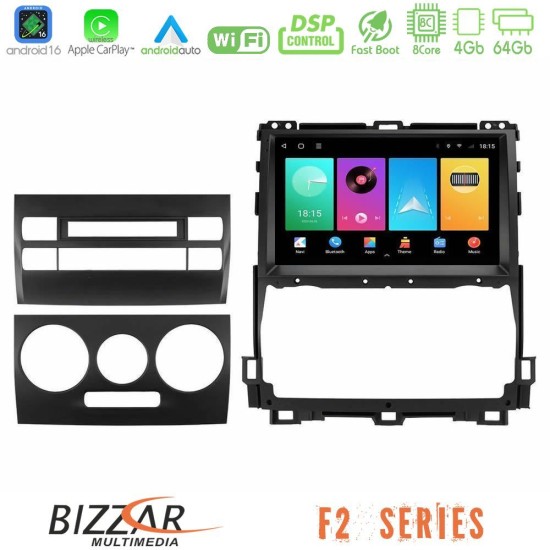 Bizzar F2 Series 8Core Android16 4+64GB Toyota Land Cruiser J120 2002-2009 Navigation Multimedia Tablet 9" Bizzar F2 Series 8Core Android16 4+64GB Toyota Land Cruiser J120 2002-2009 Navigation Multimedia Tablet 9"