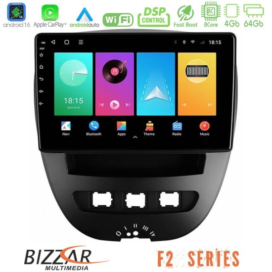 Bizzar F2 Series 8Core Android16 4+64GB Toyota Aygo/Citroen C1/Peugeot 107 Navigation Multimedia Tablet 10" Bizzar F2 Series 8Core Android16 4+64GB Toyota Aygo/Citroen C1/Peugeot 107 Navigation Multimedia Tablet 10"