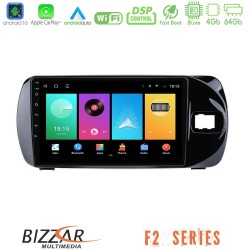 Bizzar F2 Series 8Core Android16 4+64GB Toyota Yaris (Vitz) 2015-2020 RHD Navigation Multimedia Tablet 9"
