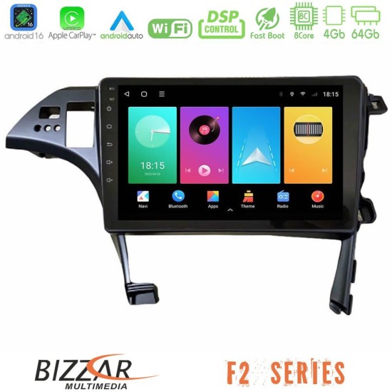 Bizzar F2 Series 8Core Android16 4+64GB  Toyota Prius 2010-2015 Navigation Multimedia Tablet 10"