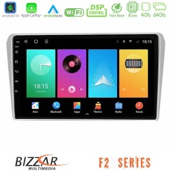 Bizzar F2 Series 8Core Android16 4+64GB  Toyota Avensis T25 02/2003–2008 Navigation Multimedia Tablet 9"