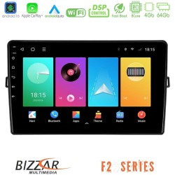 Bizzar F2 Series 8Core Android16 4+64GB  Toyota Auris Navigation Multimedia Tablet 10"